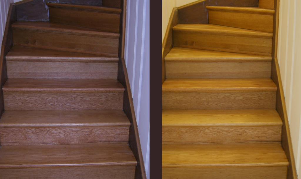 hardwood floor refinishing stairs